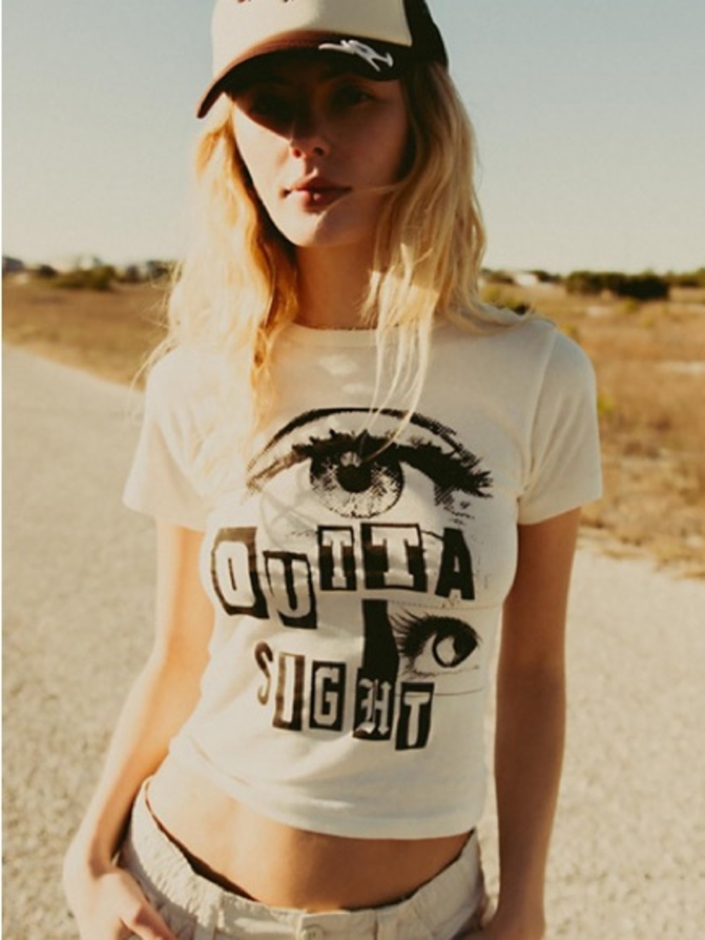 Urban Outfitters “Outta Sight” Cropped Graphic Tee (Review photos)